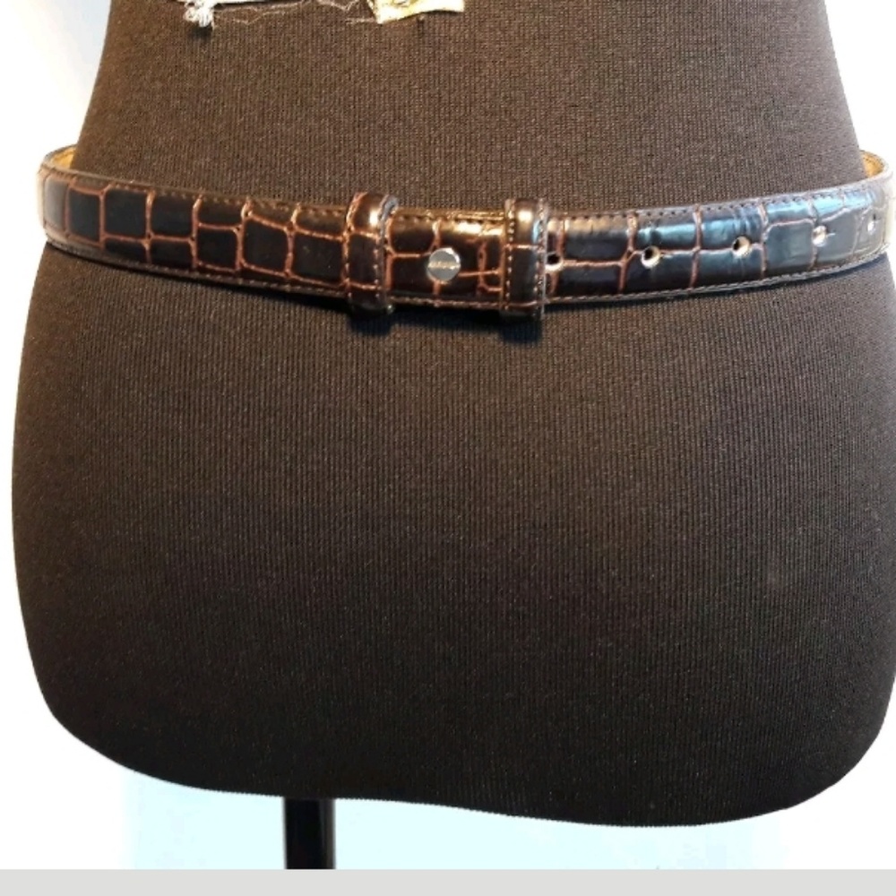 Amiee Lynn Italian Croco Leather Belt - Picture 5 of 8